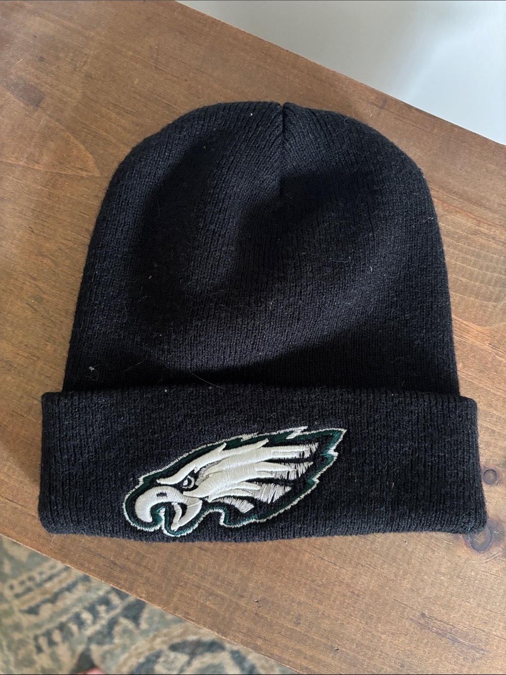 Philadelphia Eagles Black Knit Cuffed Beanie